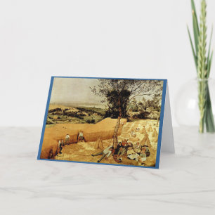 Carte Les moissonneuses de Pieter Bruegel (1565)