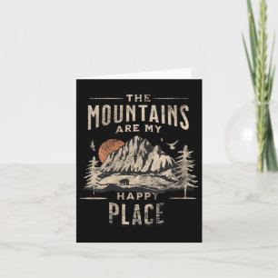 Carte Les Montagnes Des Femmes Sont Mon Endroit Heureux