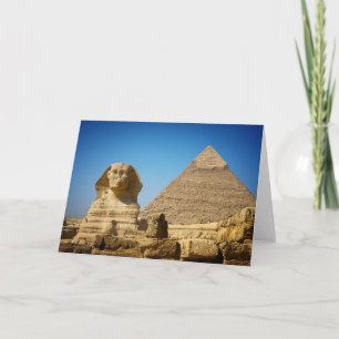 Carte Les monuments   Sphinx & Pyramide d'Egypte