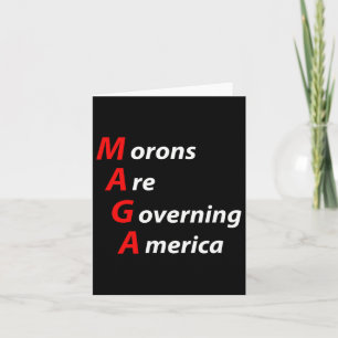 Carte Les Morons dirigent l'Amérique contre Trump