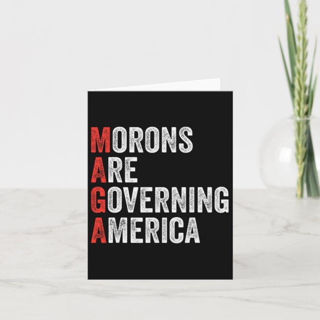 Carte Les Morons dirigent l'Amérique contre Trump (Devant)