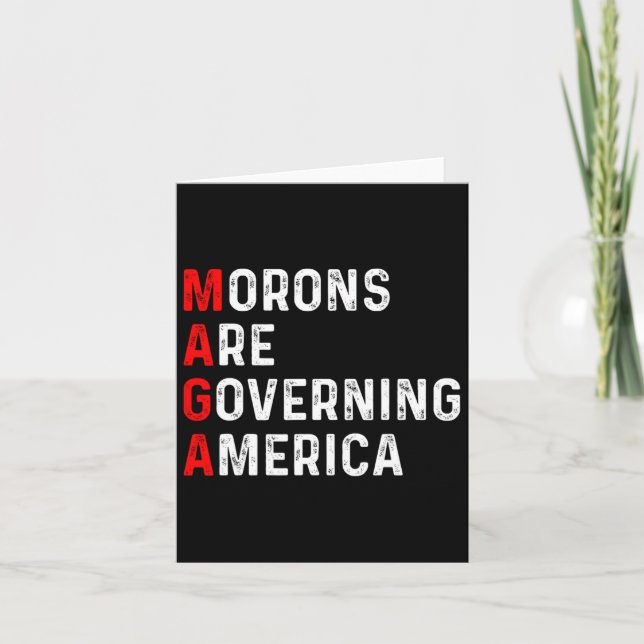 Carte Les Morons dirigent l'Amérique contre Trump (Devant)