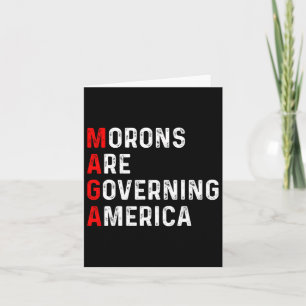 Carte Les Morons dirigent l'Amérique contre Trump