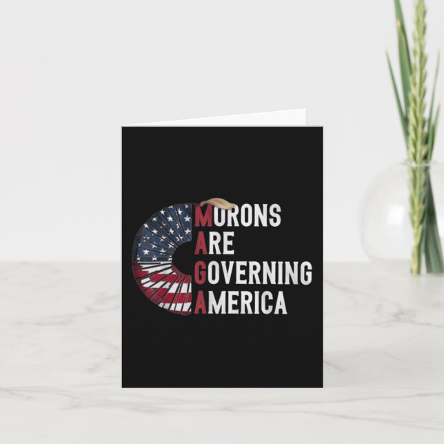 Carte Les morons dirigent l'Amérique - Des politiciens d (Devant)