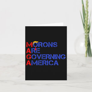 Carte Les Morons dirigent l'Amérique Trump drôle 2024