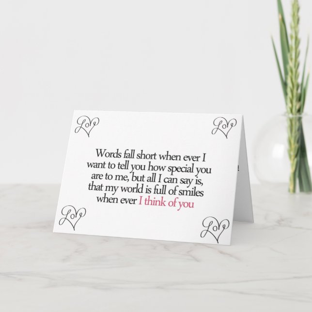 Carte LES MOTS SONT COURTS POUR DÉCRIRE MON 50ème ANN D' (Devant)