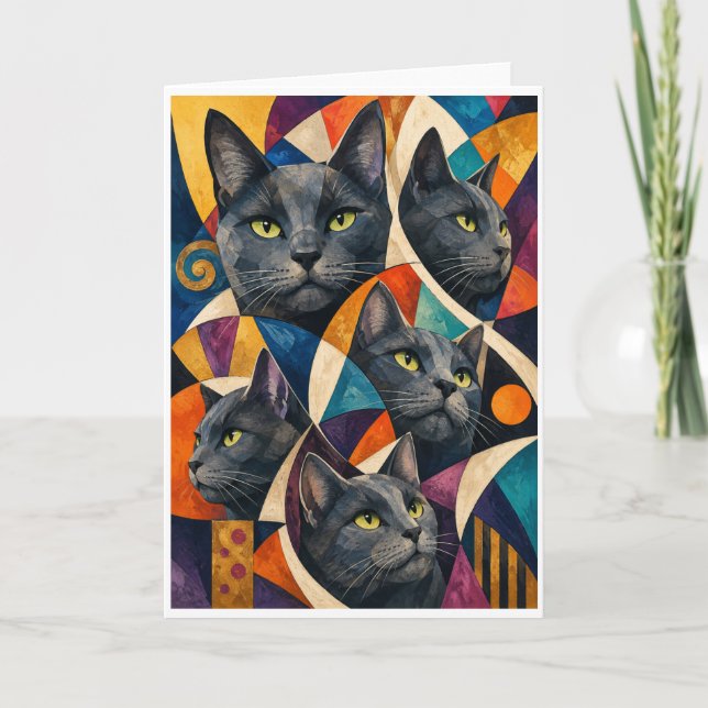 Carte Les multiples dimensions d'un chat (Devant)