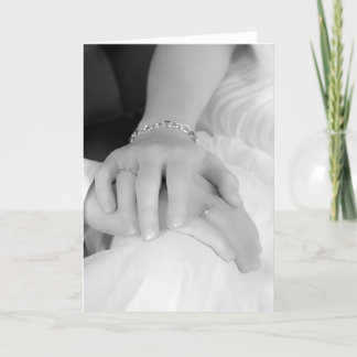 Carte Les nouveaux mariés remettent II, félicitations