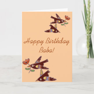 Carte Les oiseaux folkloriques ukrainiens pour Baba