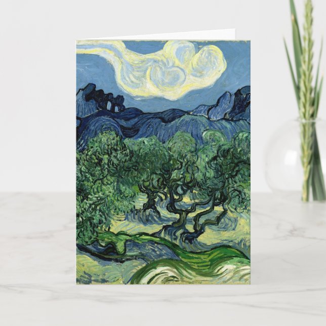 Carte Les oliviers de Vincent van Gogh (1889) (Devant)