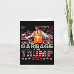 Carte Les ordures pour les Tee - shirts de Trump 2024 - 