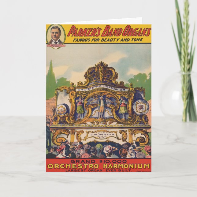 Carte Les Organs de Parker, Célèbres Pour La Beauté Et L (Devant)