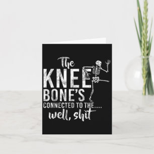 Carte Les os du genou reliés au mème du squelette de pui