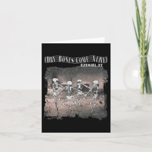 Carte Les os Sec Vivent Skeleton Danser Halloween