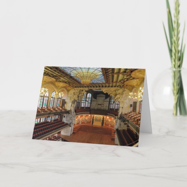 Carte Les Palaos de la Musica Catalana (Devant)