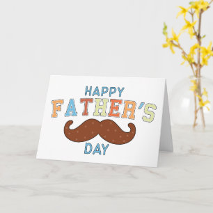 Carte Les papas et les moustaches : Un hommage à la Fête