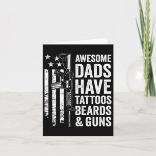 Carte Les papas ont des oreilles de tatouage &amp; Armes