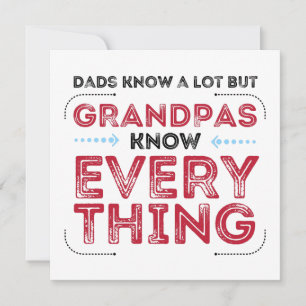 Carte Les papas savent tout, Papas de la fête des pères