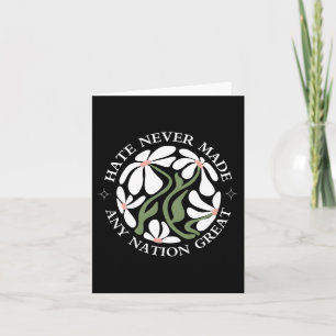 Carte Les papillons floraux anti-Trump Président démocra