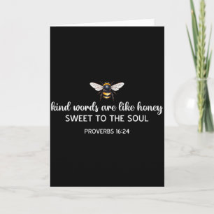 Carte Les paroles aimables sont comme le miel doux pour 