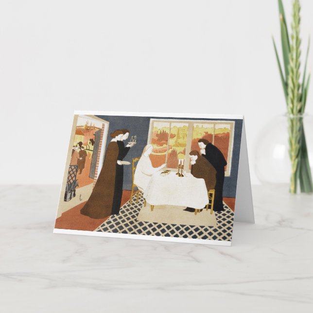 Carte Les pèlerins d'Emmaüs, Maurice Denis (Devant)