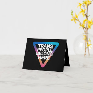 Carte Les personnes trans appartiennent à la fierté des 