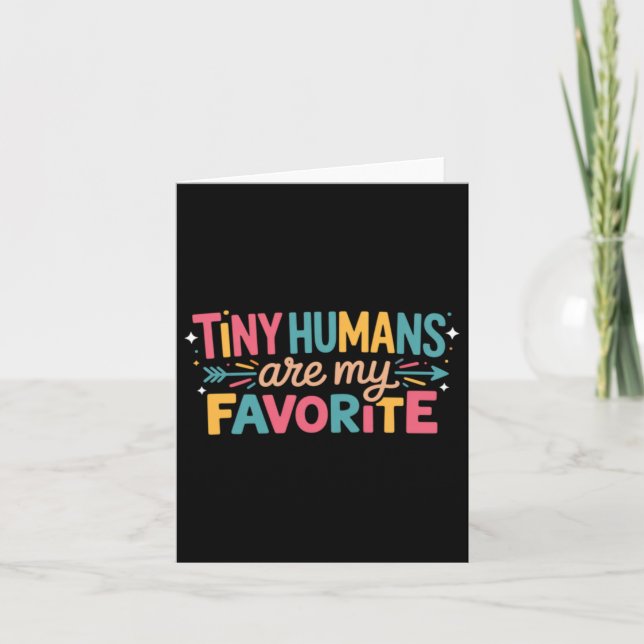 Carte Les petits humains sont mes préférés (Devant)