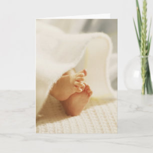 Carte Les petits pieds de bébé
