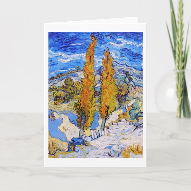 Carte Les peupliers de Saint-Rémy, Van Gogh (Devant)