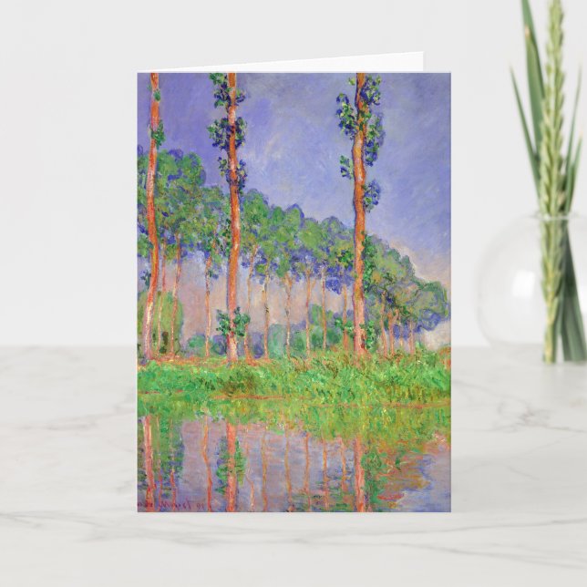 Carte Les peupliers Impressionnisme par Claude Monet Car (Devant)