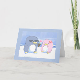 Carte Les pingouins sont mignons !