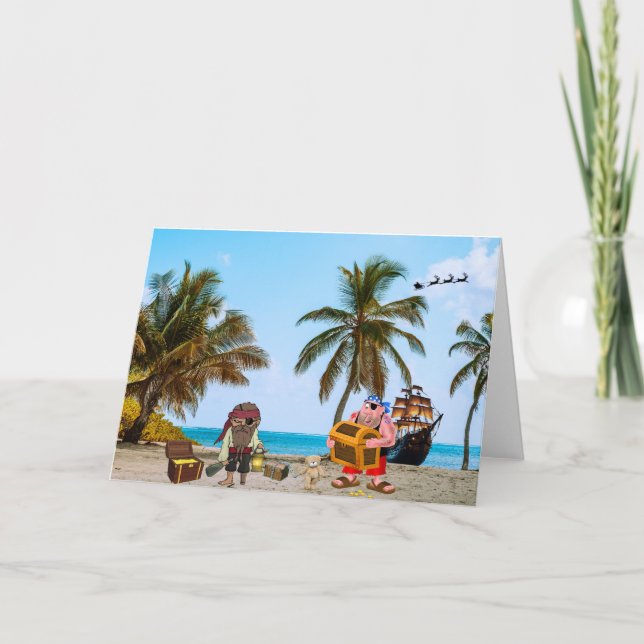 Carte Les pirates à Noël (Devant)