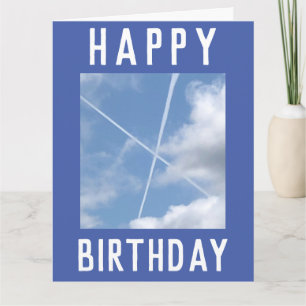 Carte Les pistes d'avion forment un Saltire dans le ciel