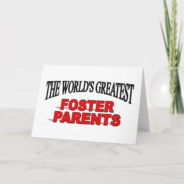 Carte Les plus grands parents d'accueil du monde (Devant)