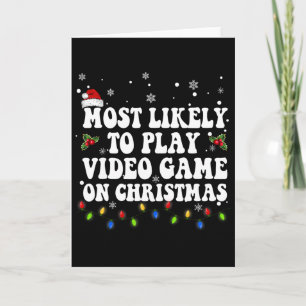Carte Les Plus Probables À Jouer Jeu Vidéo Sur Noël Père