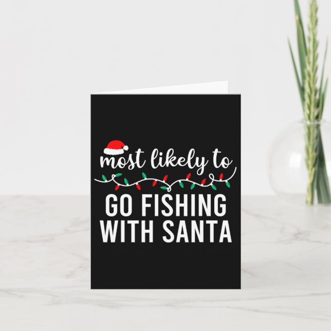 Carte Les Plus Probables À Noël Chemise Correspondant Fa (Devant)