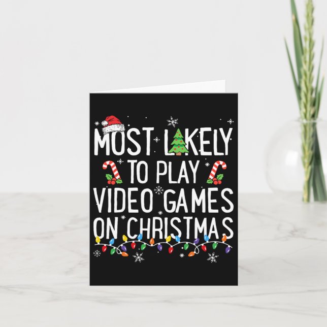 Carte Les Plus Probables De Jouer À Des Jeux Vidéo Sur N (Devant)