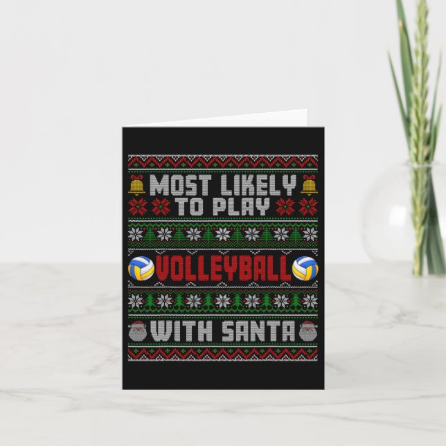 Carte Les Plus Probables De Jouer Au Volley-Ball Avec Pè (Devant)