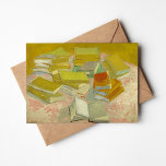 Carte Les pôles des romans français | Vincent Van Gogh<br><div class="desc">Piles of French Novels (1887) de l'artiste post-impressionniste néerlandais Vincent Van Gogh. L'oeuvre originale est une huile sur toile représentant des piles de livres dans des tons jaunes vibrants. Utilisez les outils de conception pour ajouter du texte personnalisé ou personnaliser l'image.</div>