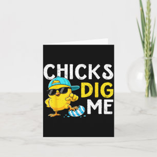 Carte Les poussins adorent l'humour pour les hommes enfa