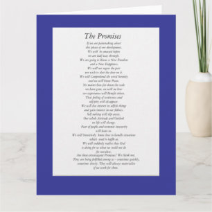 Carte Les promesses AA (feuille de papier).