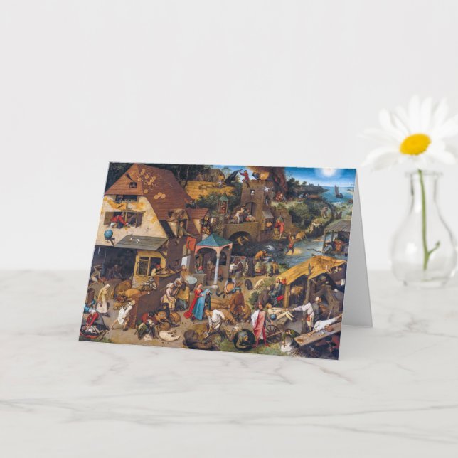 Carte Les proverbes hollandais | Pieter Bruegel l'Ancien (Petite plante)