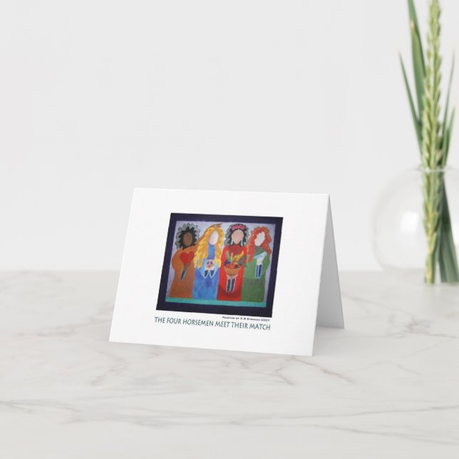 Carte Les quatre cavaliers rencontrent leur match (Devant)