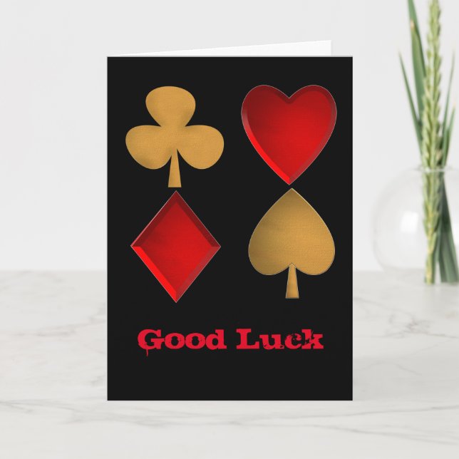 Carte Les quatre costumes, Personnalisé (Devant)