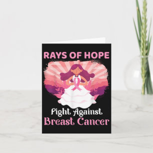 Carte Les Rayons D'Espoir Rose Luttent Contre Le Cancer
