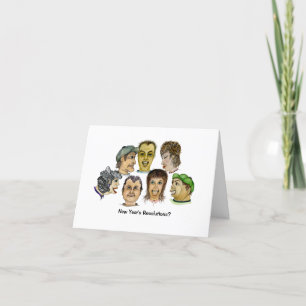 Carte Les résolutions du Nouvel An sont des promesses Dé