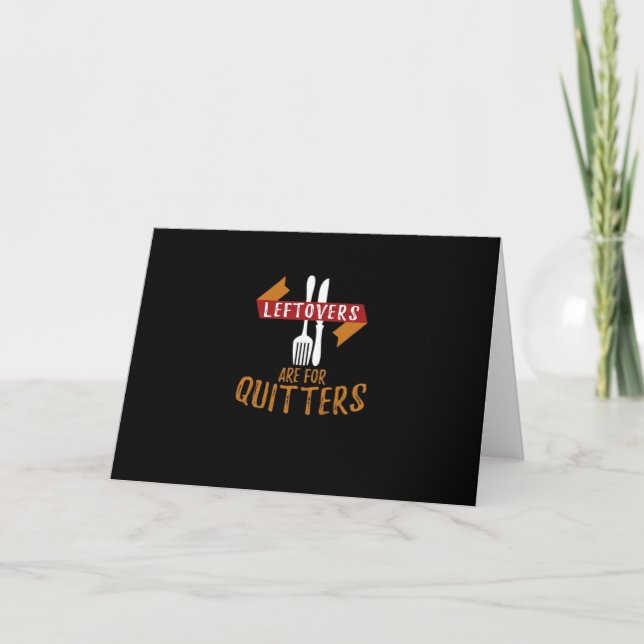 Carte Les Restes De Thanksgiving Sont Pour Quitters Clas (Devant)