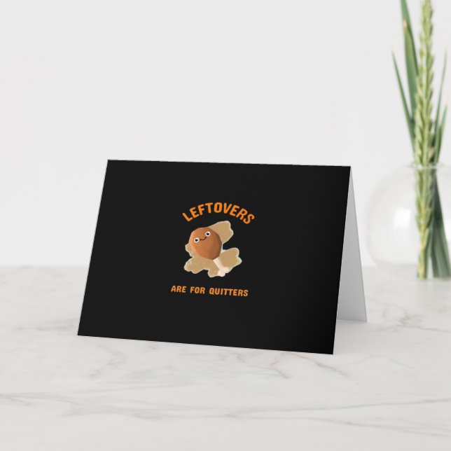 Carte Les Restes Sont Pour Les Quitters - Dîner De Thank (Devant)
