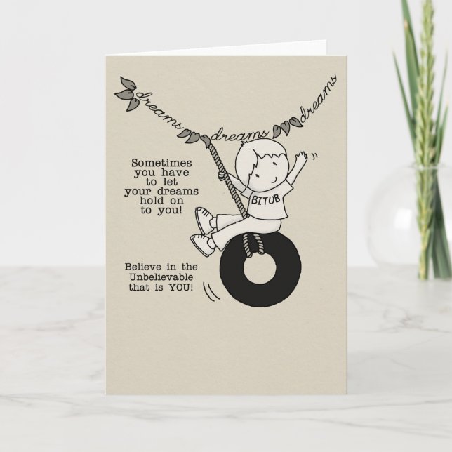 Carte Les rêves vous tiennent (Devant)