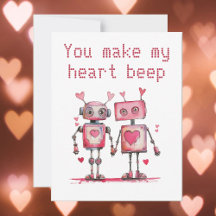 Les robots me font battre le cœur Saint Valentin